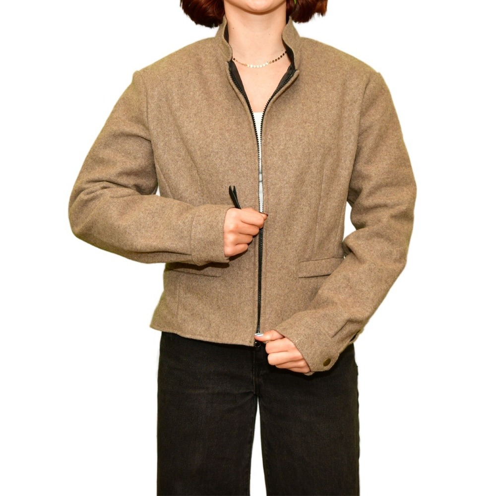 Schaefer Outfitter Beige Wool Jacket | Women's M | Made in USA - Picture 5 of 12